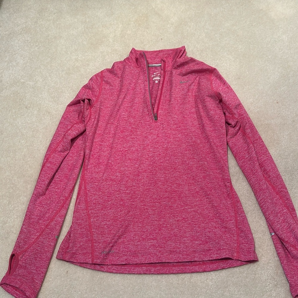 Nike dri fit half zip long sleeve shirt